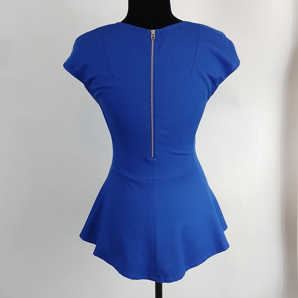 Aritzia Wilfred Blue Peplum Top - Picture 7 of 9